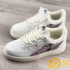 Giày Nike Air Force 1 Low Valentine'S Day White Black (2)
