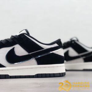 Giày Nike SB Dunk Low White Black Silver (1)