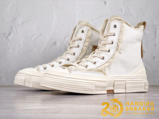 Giày Sneaker XVESSEL High Peace By Piece Trắng Full White (2)