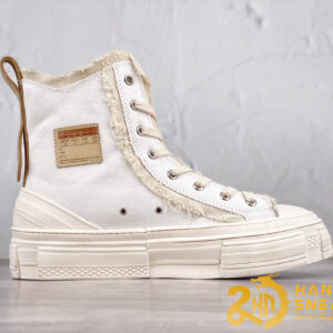 Giày Sneaker XVESSEL High Peace By Piece Trắng Full White (3)