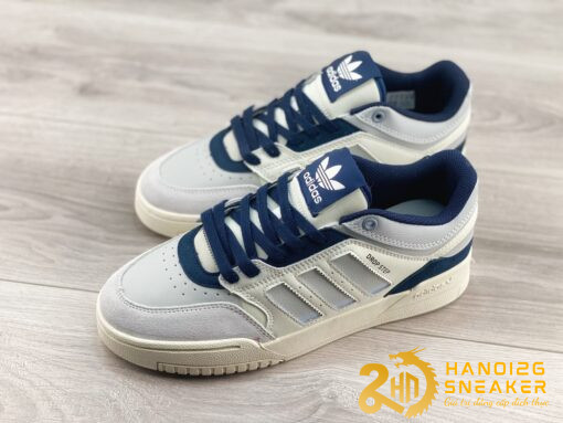 Giày Adidas Drop Step Low Off White Halo Blue (1)
