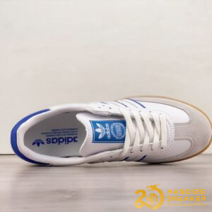 Giày Adidas Samba Flat White Lucid Blue IG2339 (3)