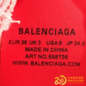 Giày Balenciaga Paris Low 'Destroyed   Red' LIKE AUTH (10)