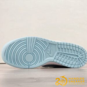 Giày Futura X Nike Dunk Low Fleece Swoosh Worn Blue (8)