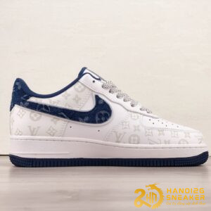 Giày LV X Nike Air Force 1 07 Low White Blue (3)