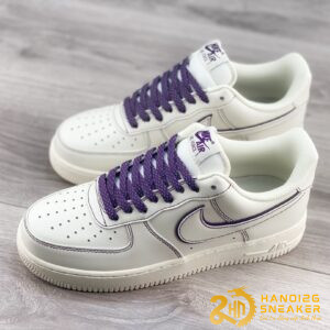 Giày Nike Air Force 1 07 Low 3M White Dark Purple (1)