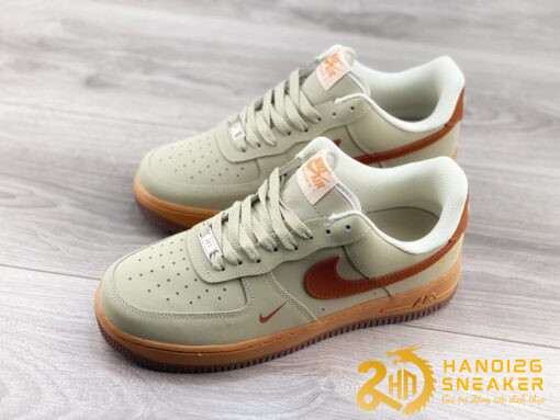 Giày Nike Air Force 1 07 Low Green Brown (1)