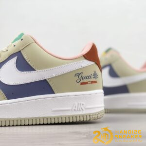 Giày Nike Air Force 1 07 Low Gucci Cream Blue Brown 315122 009 (4)