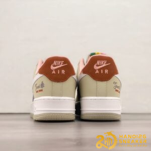Giày Nike Air Force 1 07 Low Gucci Cream Blue Brown 315122 009 (8)