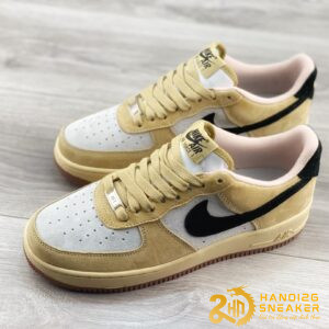 Giày Nike Air Force 1 07 Low Light Gold White Black (1)
