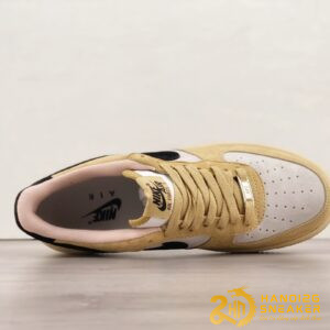 Giày Nike Air Force 1 07 Low Light Gold White Black (4)