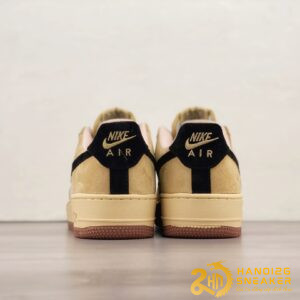 Giày Nike Air Force 1 07 Low Light Gold White Black (5)