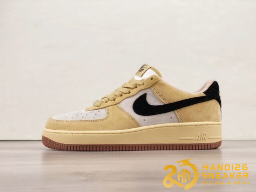 Giày Nike Air Force 1 07 Low Light Gold White Black