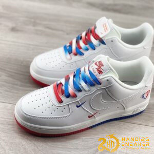 Giày Nike Air Force 1 07 Low NBA Red Blue (1)