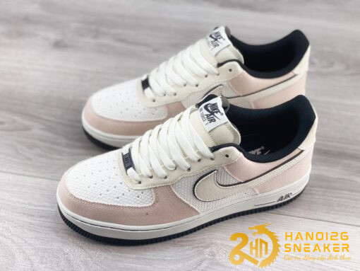 Giày Nike Air Force 1 07 Low Rice White Black Pink 315122 668 (1)