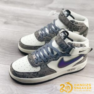 Giày Nike Air Force 1 07 Mid Hacker Browm Beige White (1)