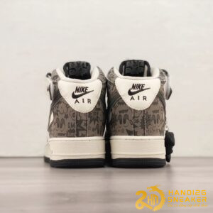Giày Nike Air Force 1 07 Mid Hacker Browm Beige White (5)