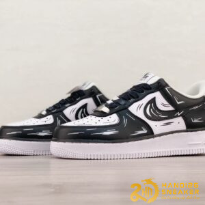 Giày Nike Air Force 1 Custom Low Cartoon Black White (6)