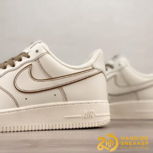 Giày Nike Air Force 1 Low 07 Leather Cream White Black (2)