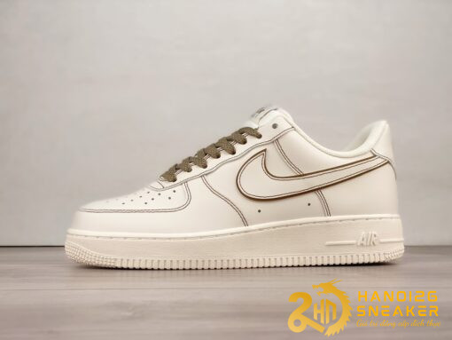 Giày Nike Air Force 1 Low 07 Leather Cream White Black