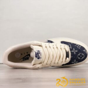 Giày Nike Air Force 1 Low Bone White Pink Dark Blue (2)