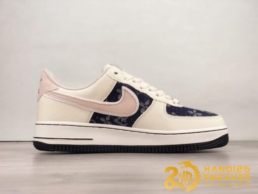 Giày Nike Air Force 1 Low Bone White Pink Dark Blue (5)