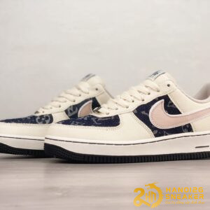 Giày Nike Air Force 1 Low Bone White Pink Dark Blue (6)