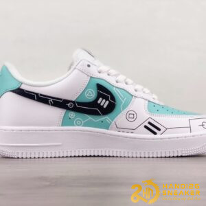Giày Nike Air Force 1 Low PS5 Green White (2)