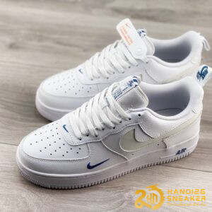 Giày Nike Air Force 1 Low Reflective Swoosh White Blue (1)