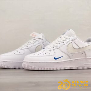 Giày Nike Air Force 1 Low Reflective Swoosh White Blue (2)