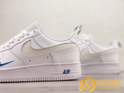 Giày Nike Air Force 1 Low Reflective Swoosh White Blue (5)