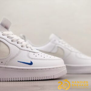 Giày Nike Air Force 1 Low Reflective Swoosh White Blue (6)