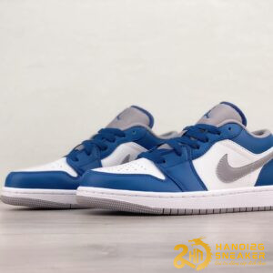 Giày Nike Air Jordan 1 Low GS True Blue Cement 553560 412 (5)