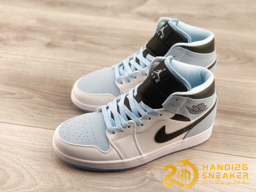 Giày Nike Air Jordan 1 Mid SE White Ice Blue (1)