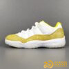 Giay Nike Air Jordan 11 Retro Low Yellow Snakeskin Like Auth