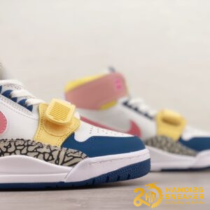 Giày Nike Air Jordan Legacy 312 White Coral Pink French Blue (3)