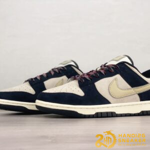 Giày Nike Dunk Low LX Black Suede Team Gold (2)