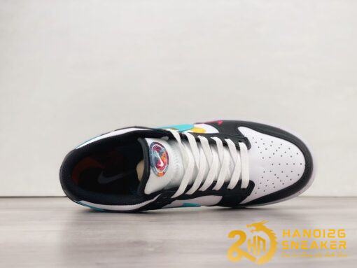 Giày Nike Dunk Low Multiple Swooshes White Washed Teal (2)