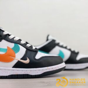 Giày Nike Dunk Low Multiple Swooshes White Washed Teal (8)