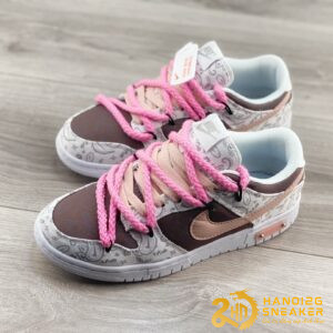 Giày Nike Dunk Low Pink White Paisley DJ9955 100 (1)