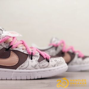 Giày Nike Dunk Low Pink White Paisley DJ9955 100 (2)