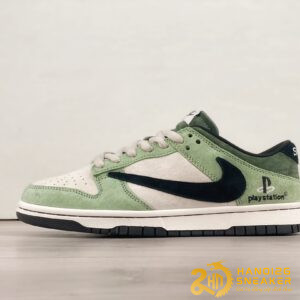 Giày Nike SB Dunk Low Playstatlon Green White Black