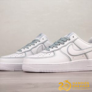 Giày Stussy X Nike Air Force 1 Low Ice Blue White (1)