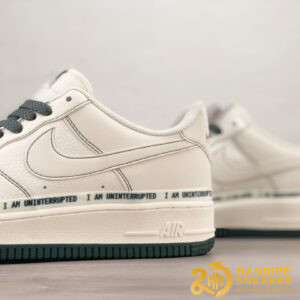 Giày Uninterrupted X Nike Air Force 1 Low More Than White Dark Green (3)