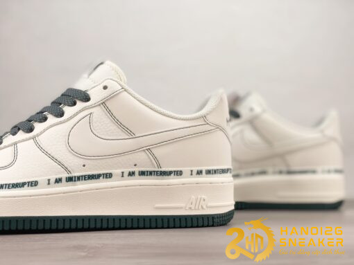 Giày Uninterrupted X Nike Air Force 1 Low More Than White Dark Green (3)