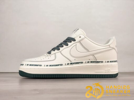 Giày Uninterrupted X Nike Air Force 1 Low More Than White Dark Green