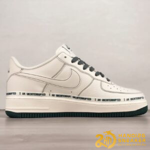 Giày Uninterrupted X Nike Air Force 1 Low More Than White Dark Green (6)