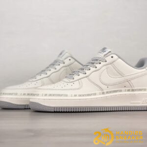 Giày Uninterrupted X Nike Air Forece 1 MORE THAN Rice White Grey (2)