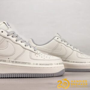 Giày Uninterrupted X Nike Air Forece 1 MORE THAN Rice White Grey (3)