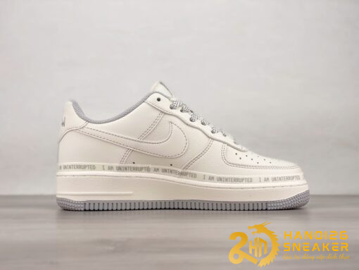 Giày Uninterrupted X Nike Air Forece 1 MORE THAN Rice White Grey (5)